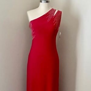 NWT Guess Red Floor-Length Formal